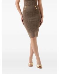 Guess - Marciano Monogram-Knit Pencil Midi Skirt - Lyst