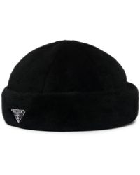 Prada - Gorro Con Logo Triangular - Lyst