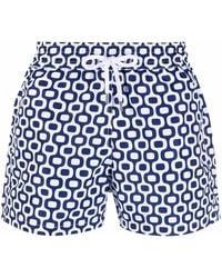 Frescobol Carioca - Geometric-Print Swim Shorts - Lyst