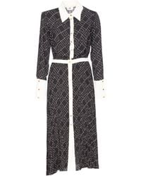 Elisabetta Franchi - Chemisier Midi Con Stampa - Lyst