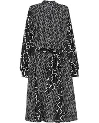 KARL LAGERFELD - Logo-Print Midi Dress - Lyst