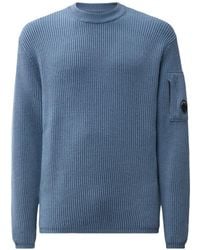 C.P. Company - Re-Wool Lens Crew-Neck Sweater - Lyst