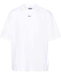 Off-White c/o Virgil Abloh - T-shirt en coton à logo imprimé - Lyst