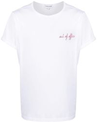 Maison Labiche Cotton Charlot Out Of Office T-shirt in Black for 
