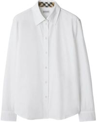 Burberry - Check Insert Shirt - Lyst