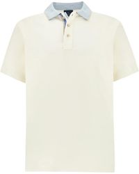 Paul & Shark - Striped-Detail Cotton Polo Shirt - Lyst