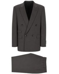 Giorgio Armani - Double-Breasted Wool Suit - Lyst