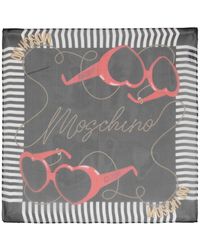 Moschino - Logo-print Silk Foulard - Lyst