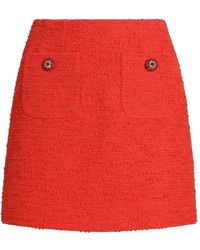 Dolce & Gabbana - Rachel Tweed Mini Skirt - Lyst