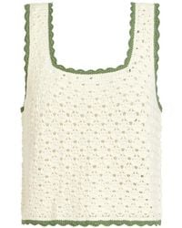 Marie Oliver - Ella Crochet-Knit Top - Lyst