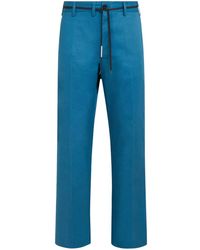 Marni - Tied Waistband Straight-Legged Trousers - Lyst