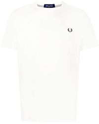 Fred Perry - Camiseta con logo bordado - Lyst