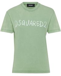 DSquared² - T-Shirt Met Logoprint - Lyst