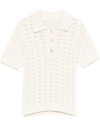 forte_forte - Openwork Polo Shirt - Lyst