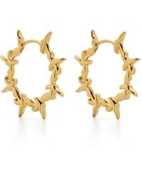 Kusikohc - Pendientes Gold Thorn en plata de ley - Lyst
