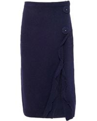 Prada - Rock Mit Schlitz - Lyst