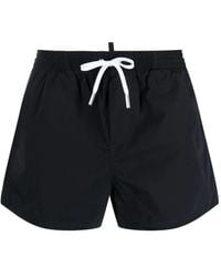 DSquared² - Icon Logo-Print Swim Shorts - Lyst