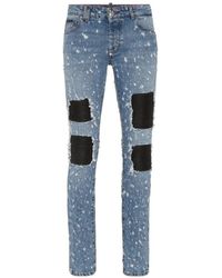 Philipp Plein - Jean Slim À Effet Usé - Lyst
