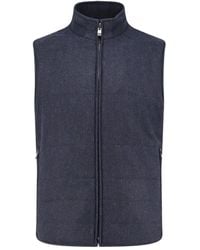 Corneliani - Zip Sleeveless Jacket - Lyst