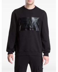 EA7 - Pullover Mit Logo-Patch - Lyst