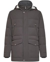Brunello Cucinelli - Hooded Down Jacket - Lyst