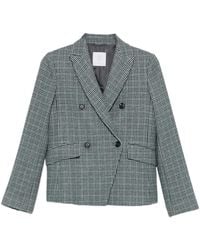 Eleventy - Houndstooth Double-Breasted Blazer - Lyst