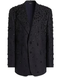Dolce & Gabbana - Single-Breasted Embroidered Jacket - Lyst