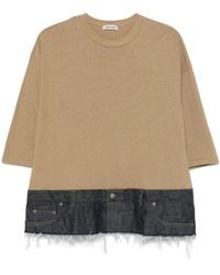 Undercover - T-Shirt Con Design A Inserti - Lyst