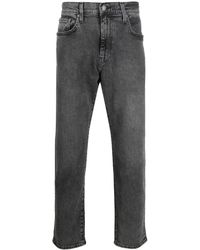 Levi's - Logo-Patch Straight-Leg Jeans - Lyst