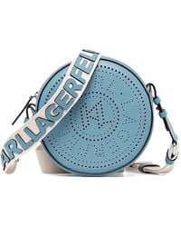 Karl Lagerfeld - Borsa A Tracolla Con Logo Traforato - Lyst