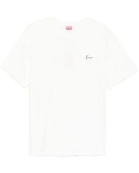KENZO - T-Shirt mit Blumen-Print - Lyst