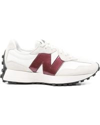 New Balance - 327 Logo-Patch Sneakers - Lyst