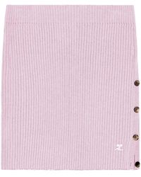 Courreges - Geribbelde Mini-Rok - Lyst