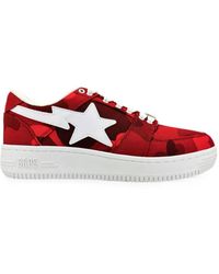 A Bathing Ape - Bapesta M2 Low Lace-Up Sneakers - Lyst