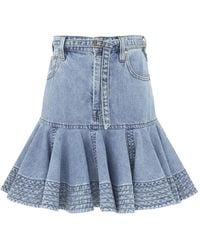Zimmermann - Indra Mini Skirt - Lyst