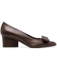 Ferragamo - Bow-Detail Pumps - Lyst