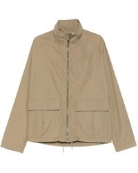 Amaranto - Patch pocket zip jacket - Lyst
