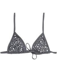 GIMAGUAS - Gaia Crystal-Embellished Bikini Top - Lyst