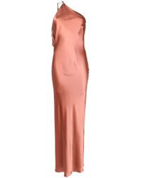 Michelle Mason - Robe Mi-Longue À Design Asymétrique À Une Épaule - Lyst