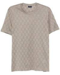 Paul & Shark - Checked Cotton T-Shirt - Lyst