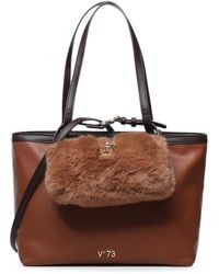 V73 - Faux-Fur Pouch Shoulder Bag - Lyst