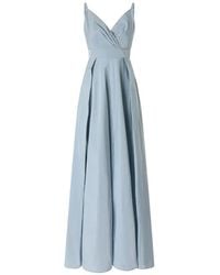 Pinko - Wrap-Style Side-Slit Maxi Dress - Lyst