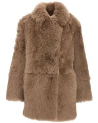 Hiso - Signi Oversized Shearling Coat - Lyst