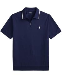 Polo Ralph Lauren - Zip-Fastening Tipped Polo Shirt - Lyst