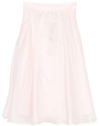 Max Mara - Silk A-Line Skirt - Lyst