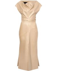 Proenza Schouler - Rosa Off-Shoulder Leather Dress - Lyst