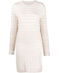 Barrie - Knitted Cashmere Mini Dress - Lyst