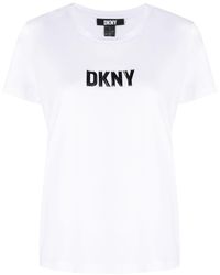 DKNY - Logo-reflective Short-sleeve T-shirt - Lyst