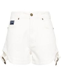 Versace - Jeans-Shorts mit barocker Schnalle - Lyst