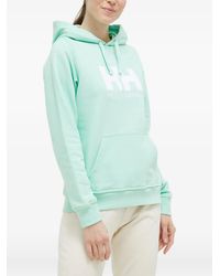 Helly Hansen - Logo-Print Pouch-Pocket Hoodie - Lyst